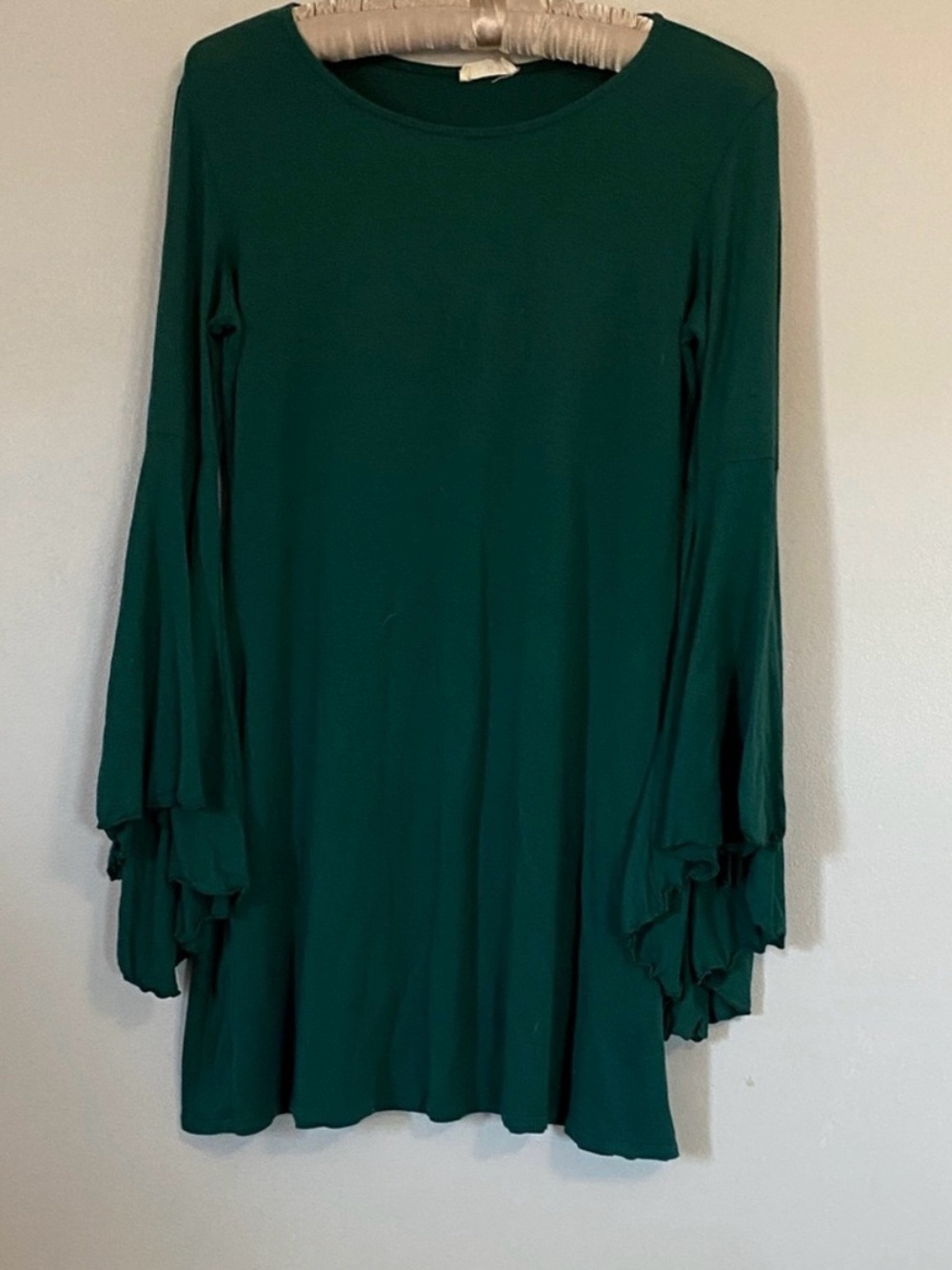 Women's Green Long Sleeve Dress